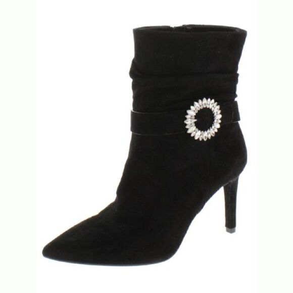 NWT Michael Kors Viola Suede Embellished Booties - Picture 5 of 11